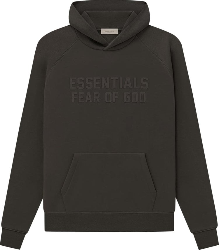 Fear of God Essentials Hoodie 'Off Black', black