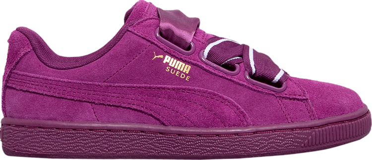 Sneakers Puma Wmns Suede Heart Satin 2 Dark Purple, purple