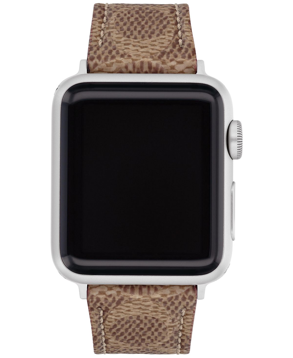 Brown canvas strap 38/40/41mm apple watch COACH strap, brown