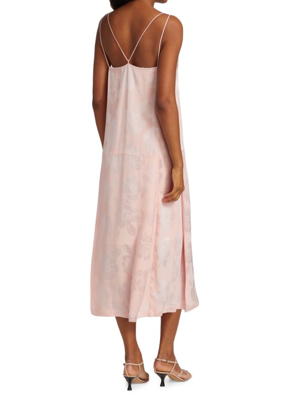 Rachel Comey Blush Floral Halstatt Slip Dress