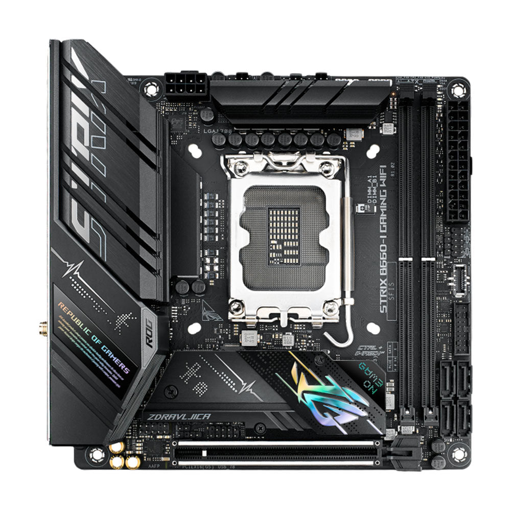 لوحة أم ASUS ROG STRIX B660-I GAMING، LGA1700، DDR5، واي فاي