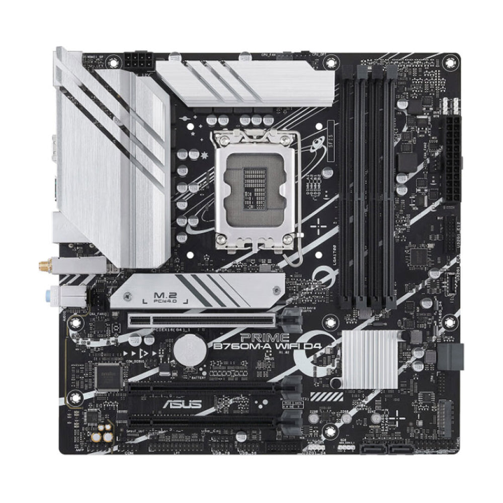 اللوحة الأم Asus PRIME B760M-A، LGA1700، واي فاي، DDR4