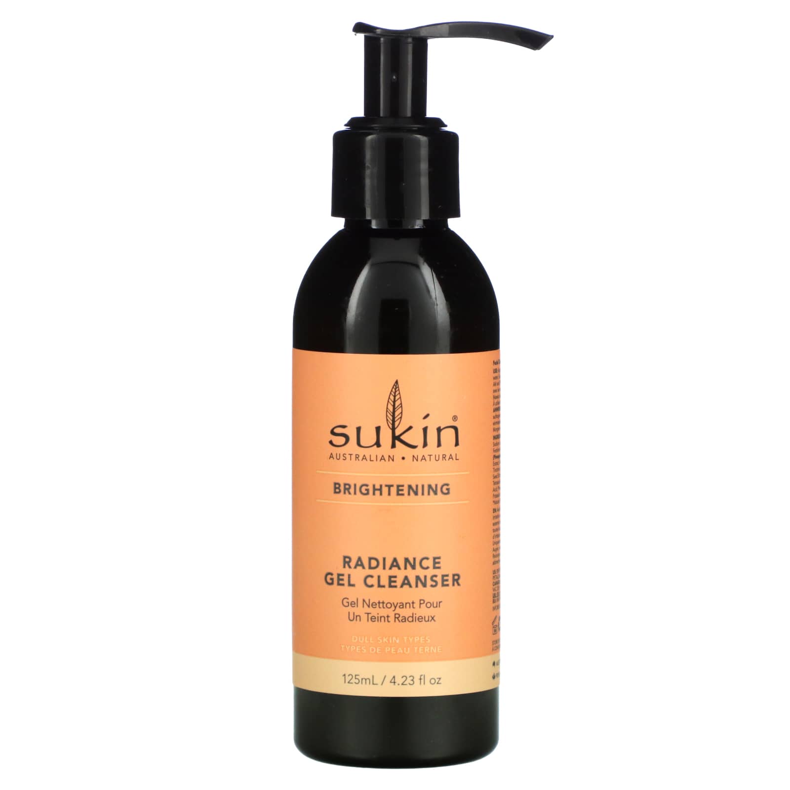 Sukin Cleansing Gel for radiant skin, 125 ml