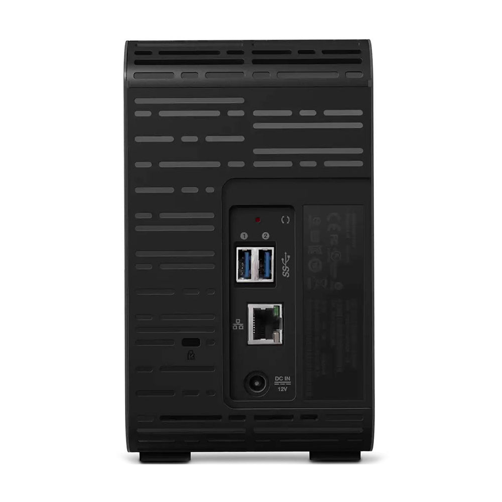 Western Digital My Cloud EX2 Ultra network storage, 2 bays, without disks, WDBVBZ0000NCH, black