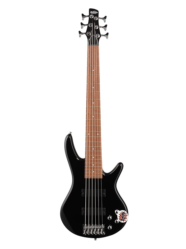 Ibanez GSR206 Gio 6 String Electric Bass Guitar, Black GSR206 BK