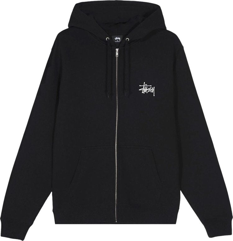 Stussy Basic Zip Hood 'Black', black