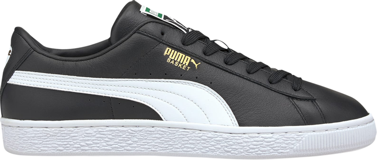 حذاء رياضي Puma Basket Classic 21 باللون الأسود والأبيض والأسود