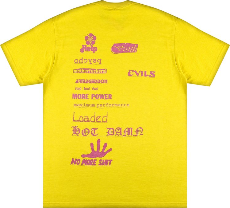 Supreme No More Shit Tee 'Lemon', Yellow