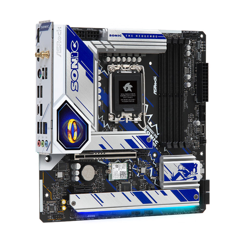 اللوحة الأم ASRock B760M PG SONIC WiFi، LGA 1700، DDR5