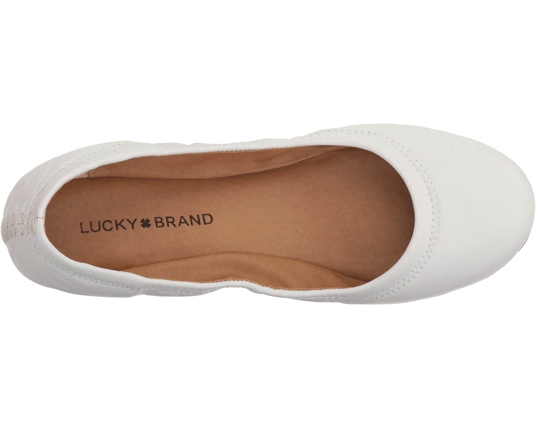 حذاء مسطح من Emmie Lucky Brand باللون الأبيض