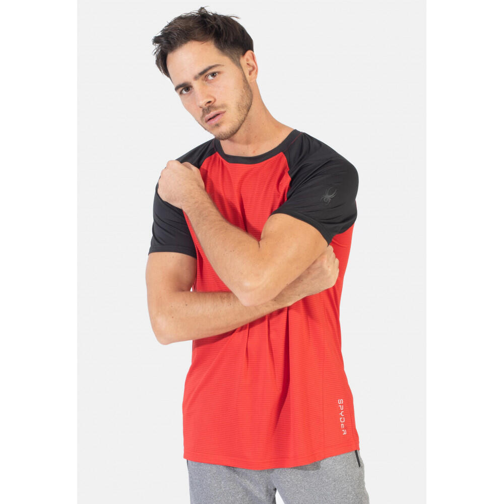 تي شيرت Spyder Crew Neck باللون الأحمر