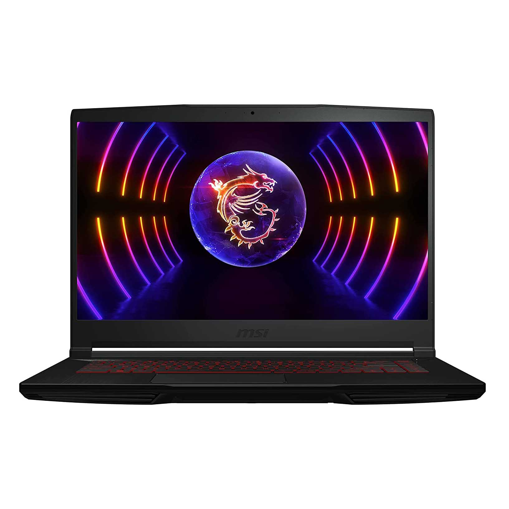 كمبيوتر محمول للألعاب MSI Thin GF63، 15.6 بوصة، 16 جيجابايت/512 جيجابايت، i7-12650H، RTX 4050، أسود، لوحة مفاتيح إنجليزية