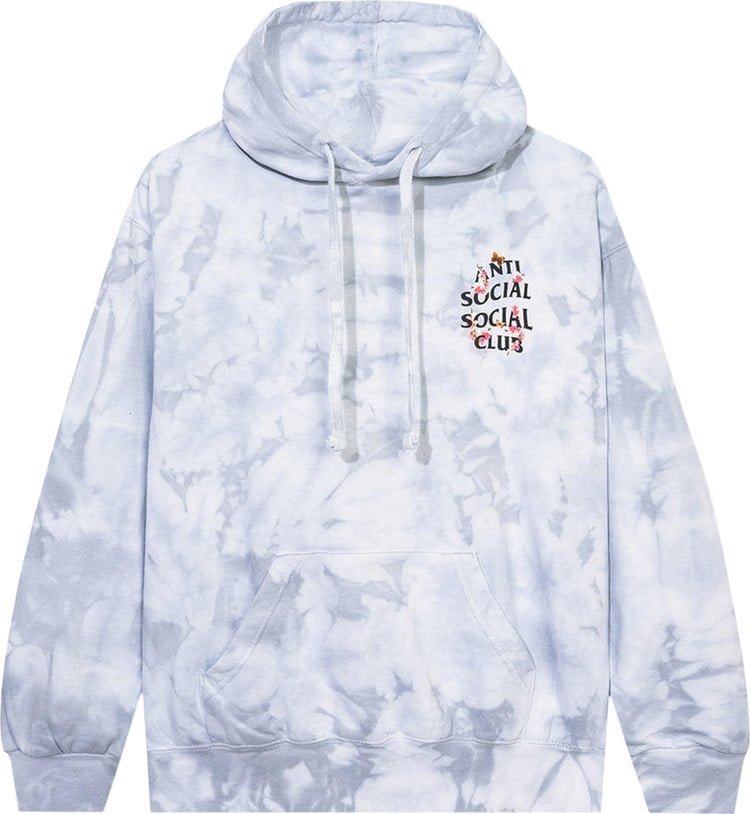 Anti Social Social Club Kkoch Never Dies Tie Dye Hoodie 'Grey', gray