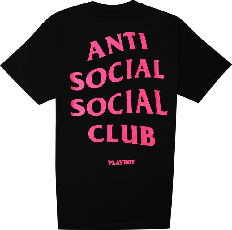 Anti Social Social Club Playboy T-Shirt 'Black', black