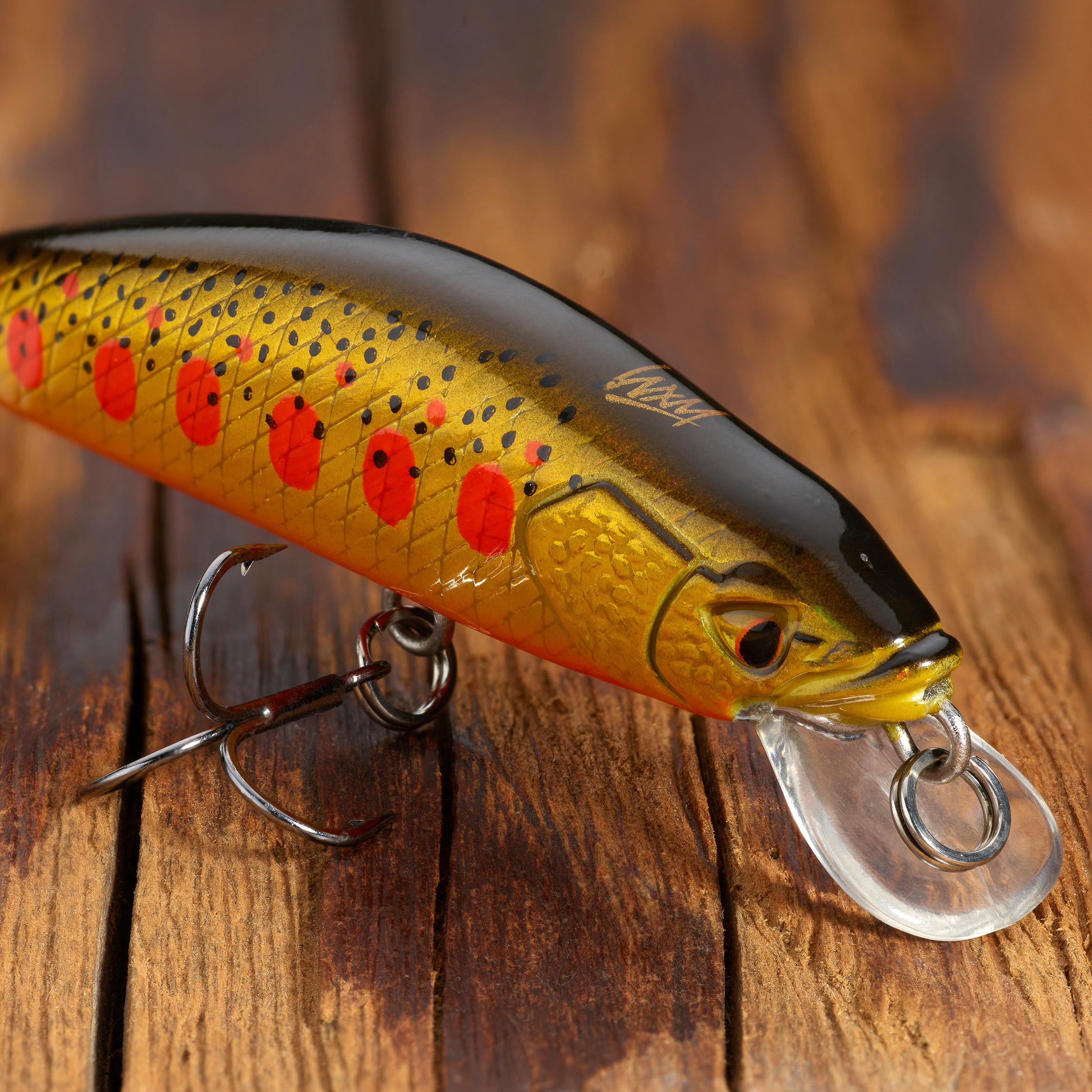 Wobbler Trout Minnow WXM MNWFS 50 US Yamame orange CAPERLAN black/neon yellow/neon blood orange