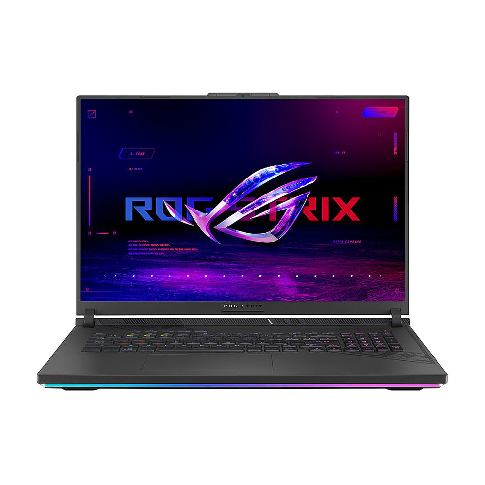 لابتوب ألعاب Asus ROG Strix G18، 18 بوصة، 16 جيجابايت/1 تيرابايت، i9-13980HX، RTX 4070، رمادي، لوحة مفاتيح إنجليزية