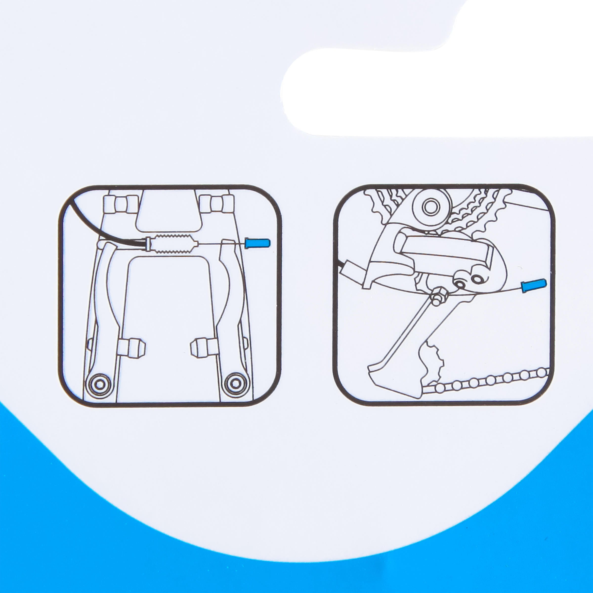 Decathlon brake cable and derailleur end