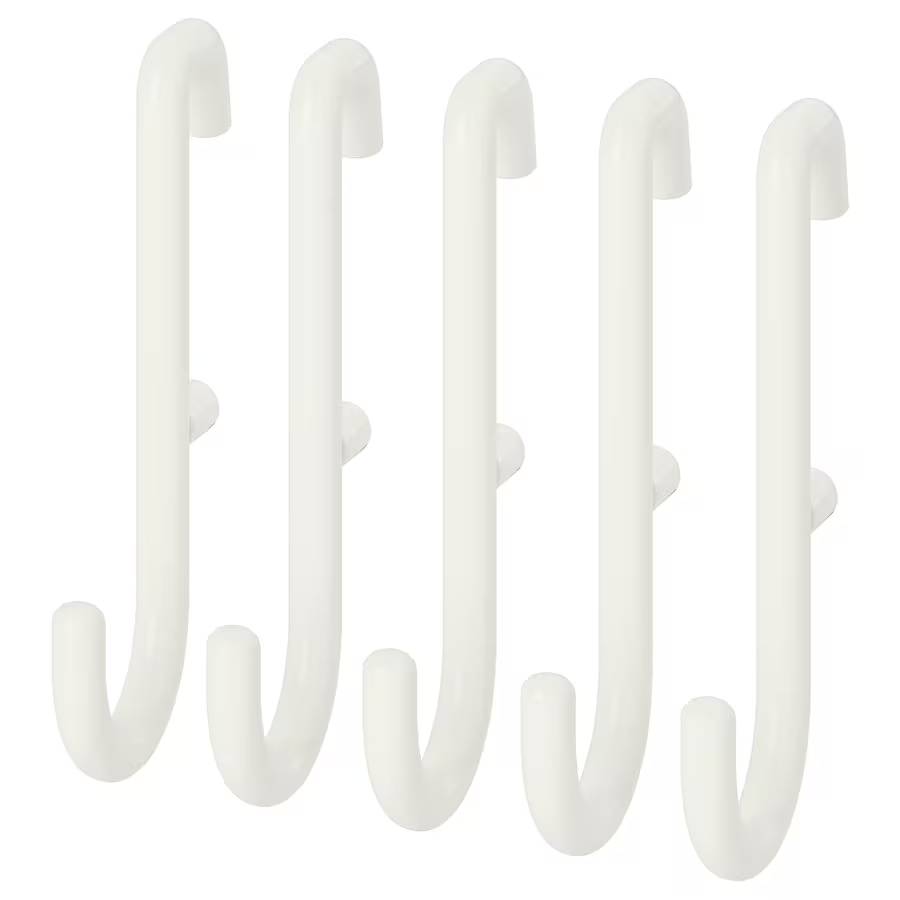 Ikea Skadis hooks 5 pcs, white