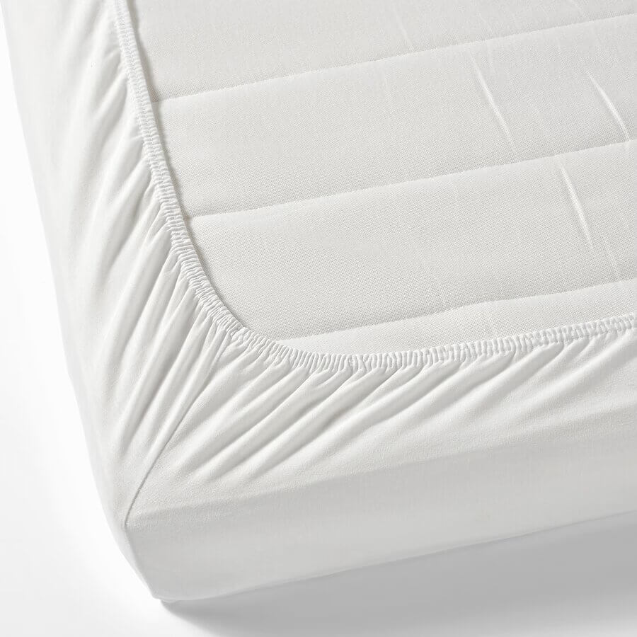 Fitted sheet Ikea Len, 70x160, white