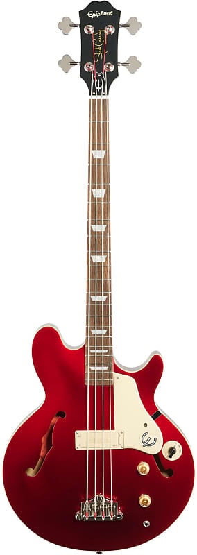 Epiphone Jack Casady Bass، لون بورغندي لامع