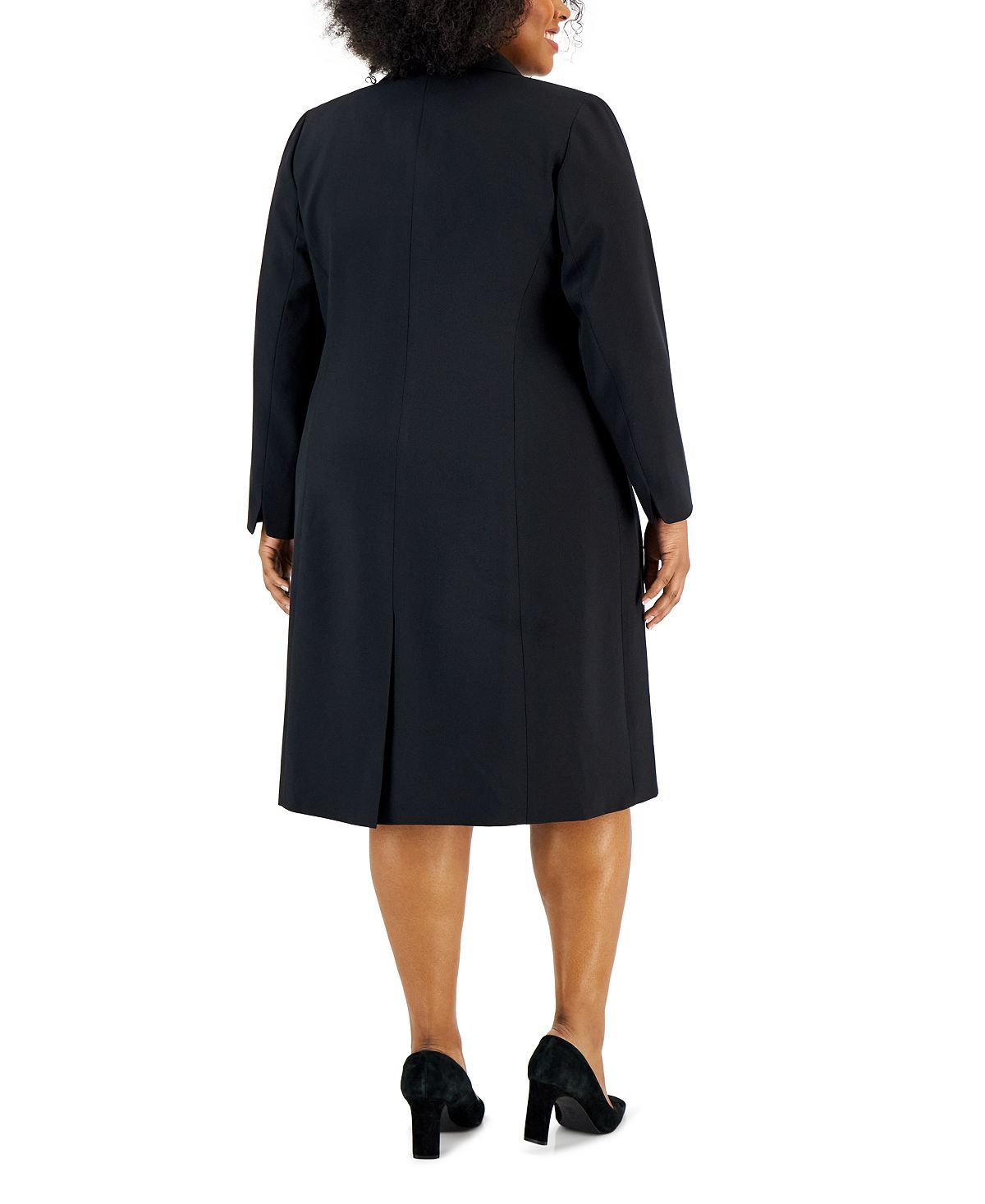 Le Suit Plus Size Blazer and Plus Size Sheath Dress, Black