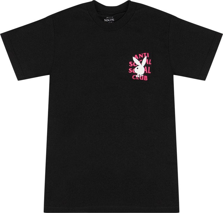 Anti Social Social Club x Playboy Remix T-Shirt 'Black', black