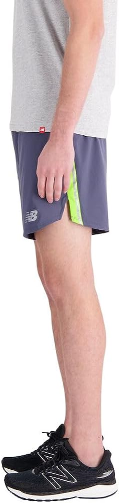 New Balance Men's Impact Run 7 Inch Shorts, Purple