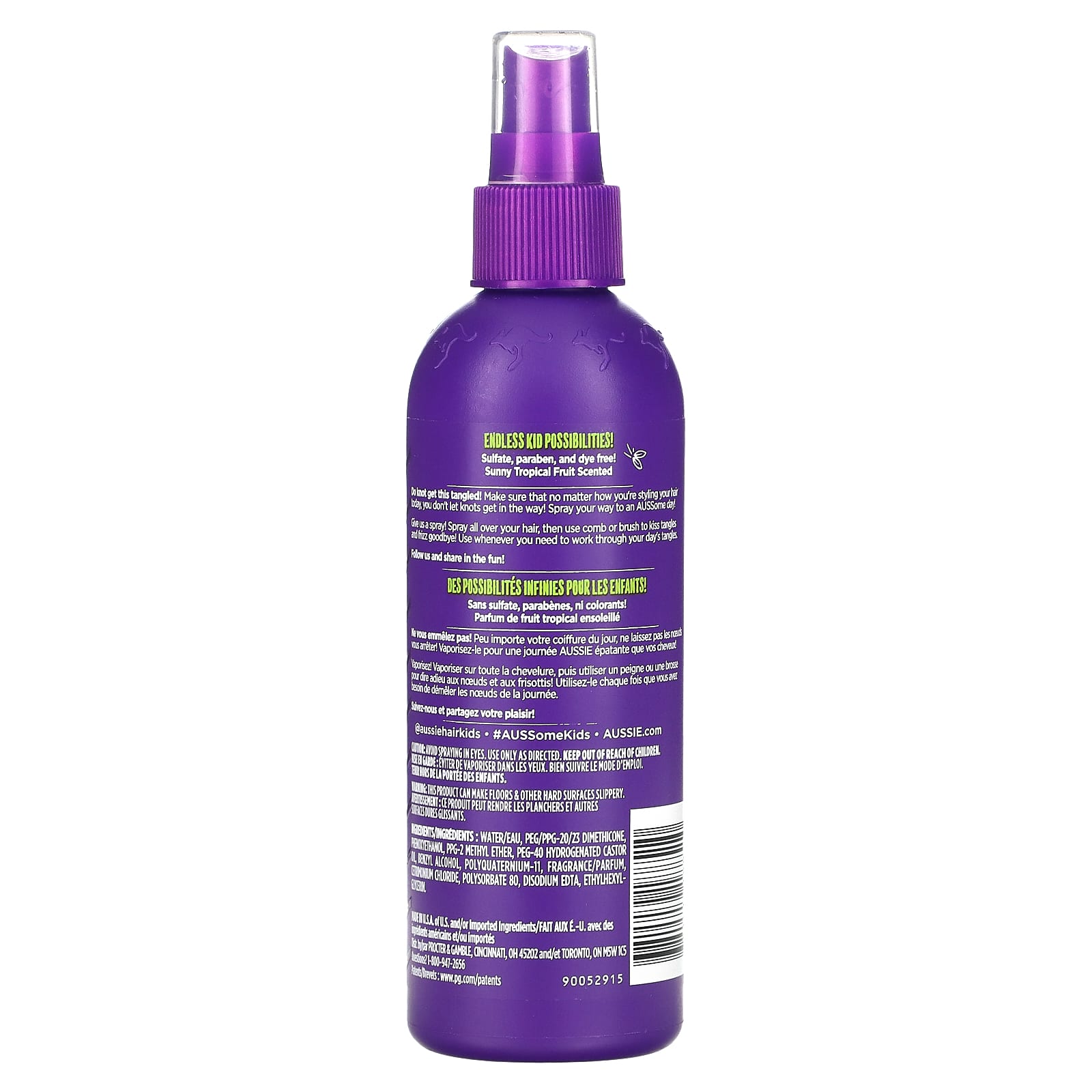 Aussie Detangler, Tropical Fruit, 236 ml