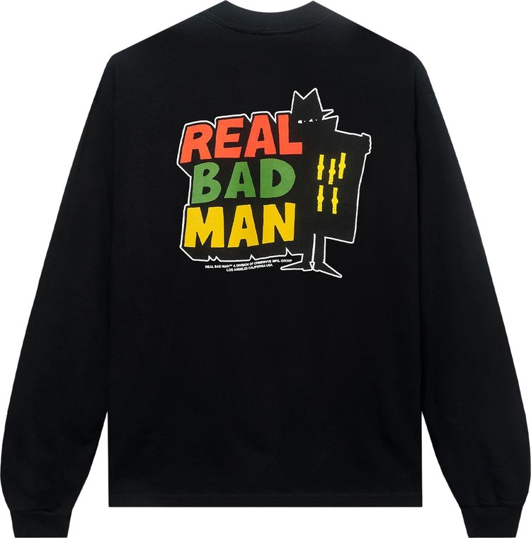 Real Bad Man RBM Logo Tee Vol 9 Long-Sleeve Tee 'Black', black