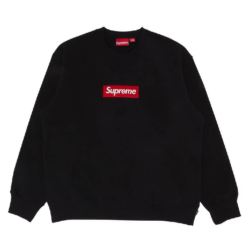 سويت شيرت بشعار Supreme Box، أسود