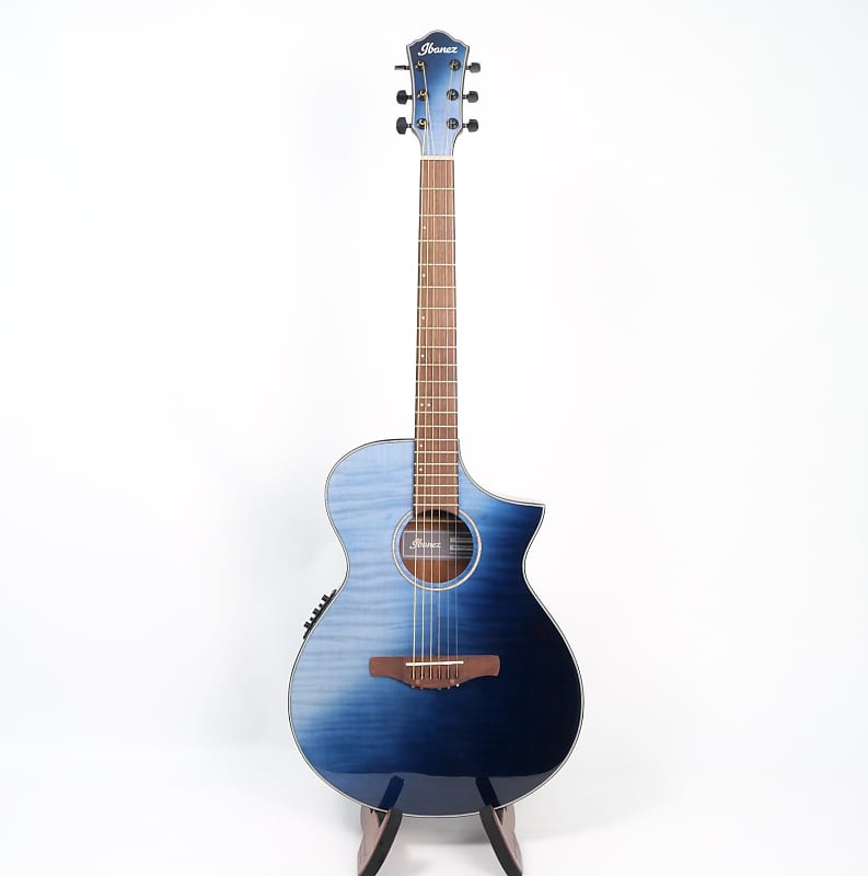 Acoustic guitar Ibanez AEWC32FMISF Acoustic Electric Guitar - Indigo Sunset Fade