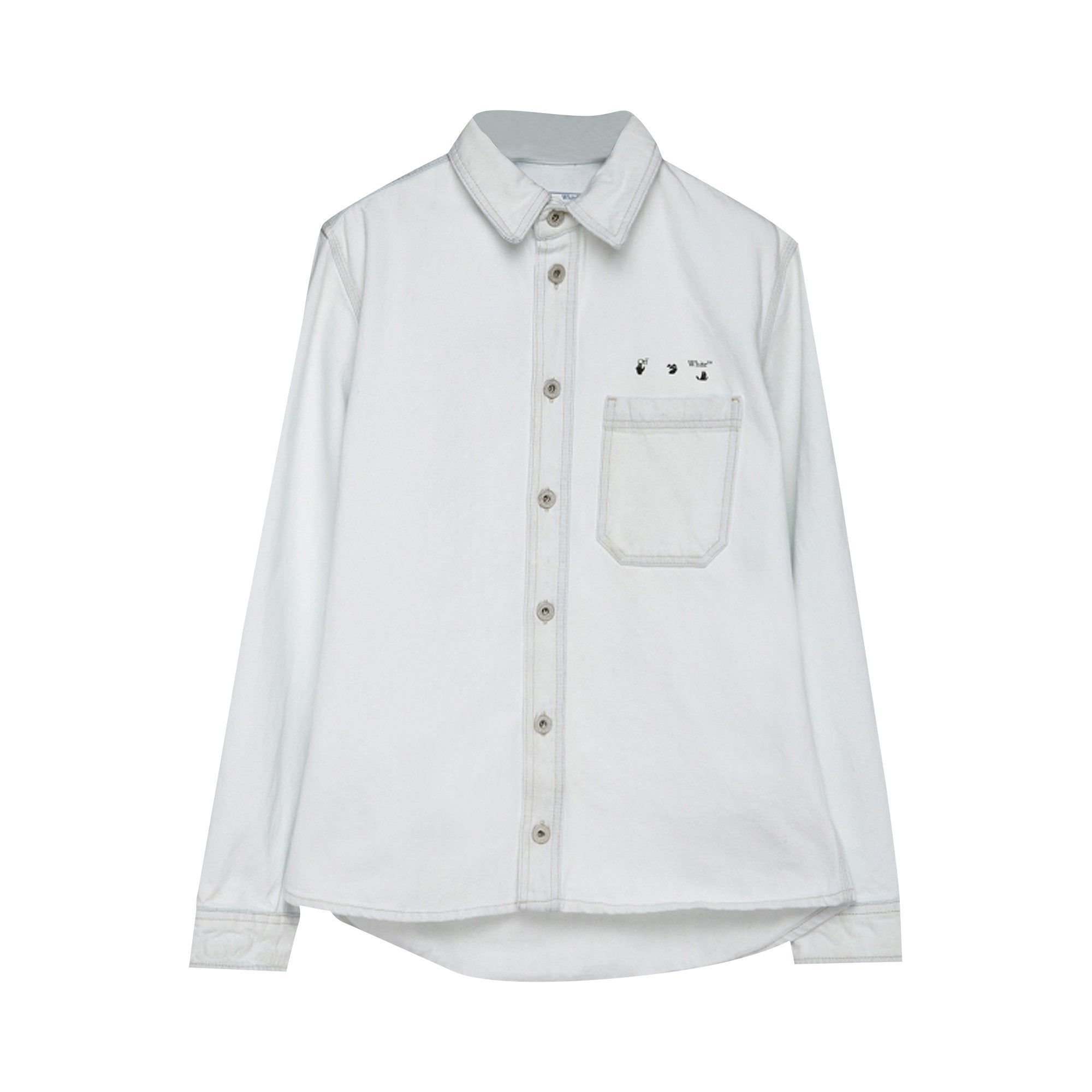 Off-White Arrow Logo Shirt, White