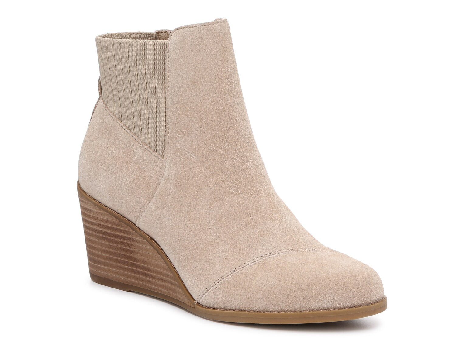 Toms Sadie Wedge Ankle Boots, Taupe