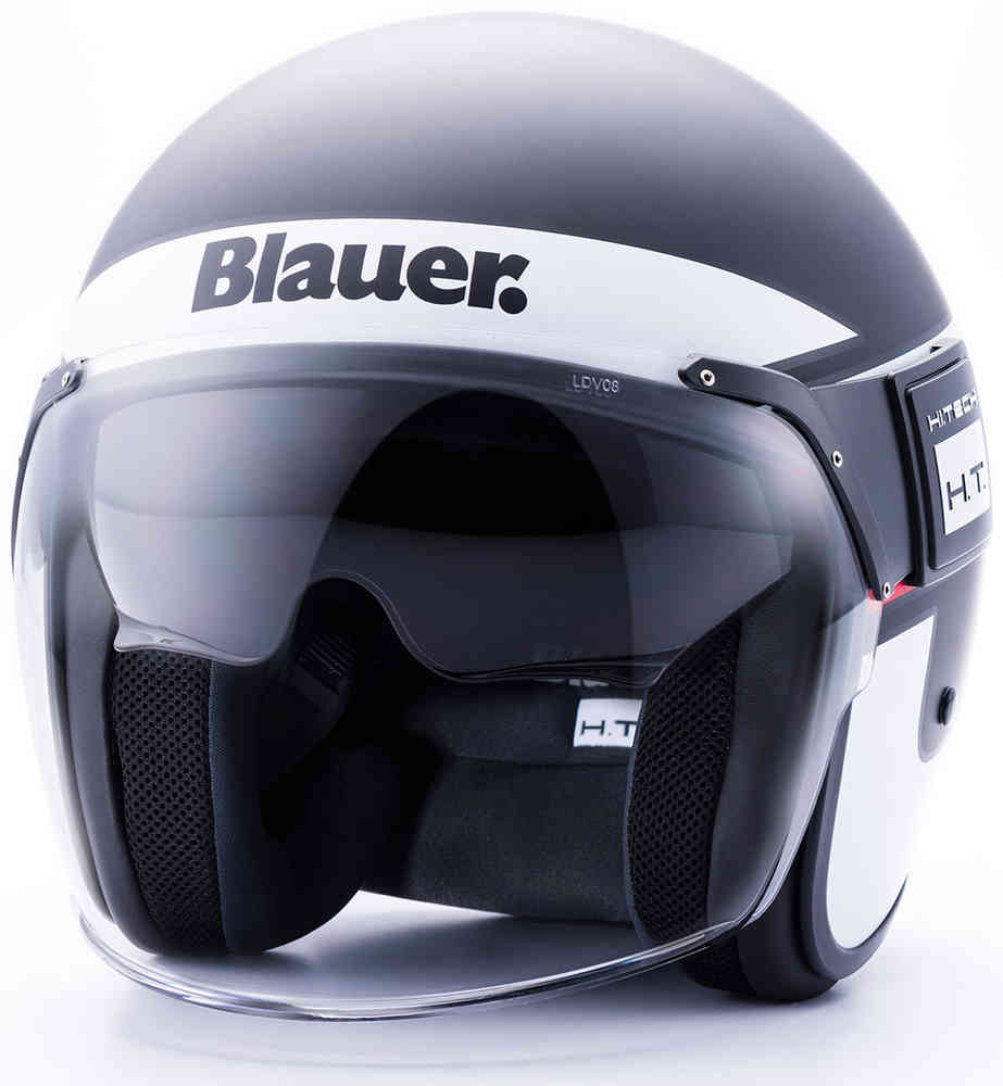 POD Stripes Blauer Jet Helmet, Black/White/Red