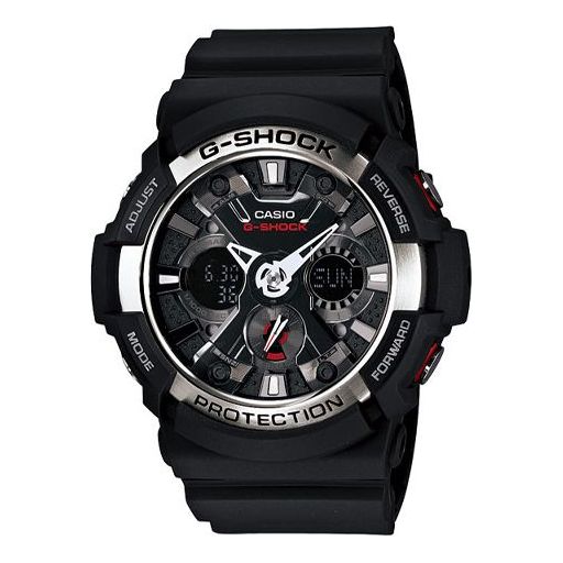 CASIO G-Shock Analog-Digital 'Black' watch, gray