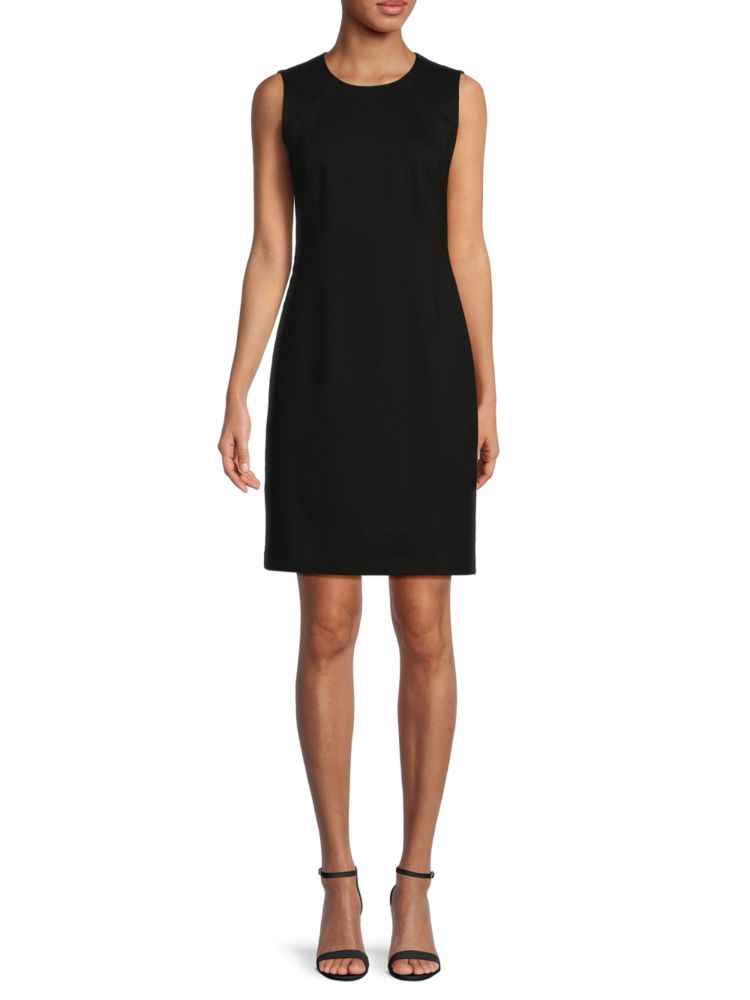 Solid sheath dress T Tahari, black