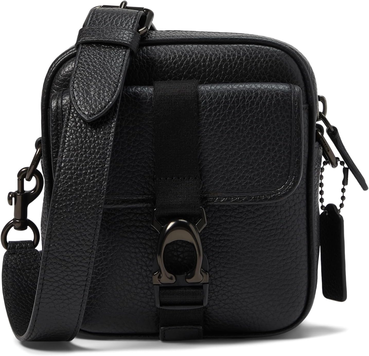 Beck pebble leather crossbody COACH, black