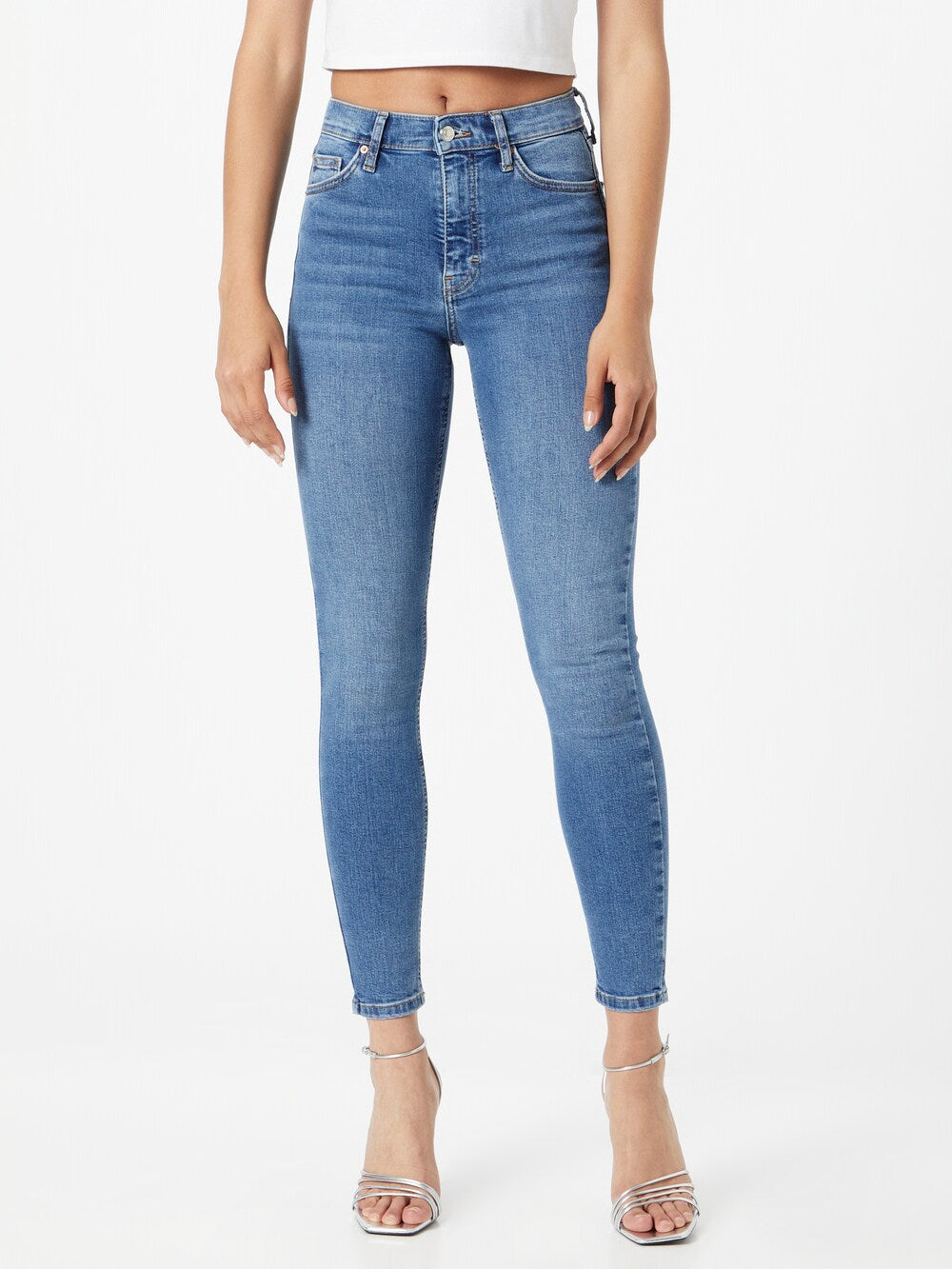 Topshop Jamie Slim Fit Jeans, Blue