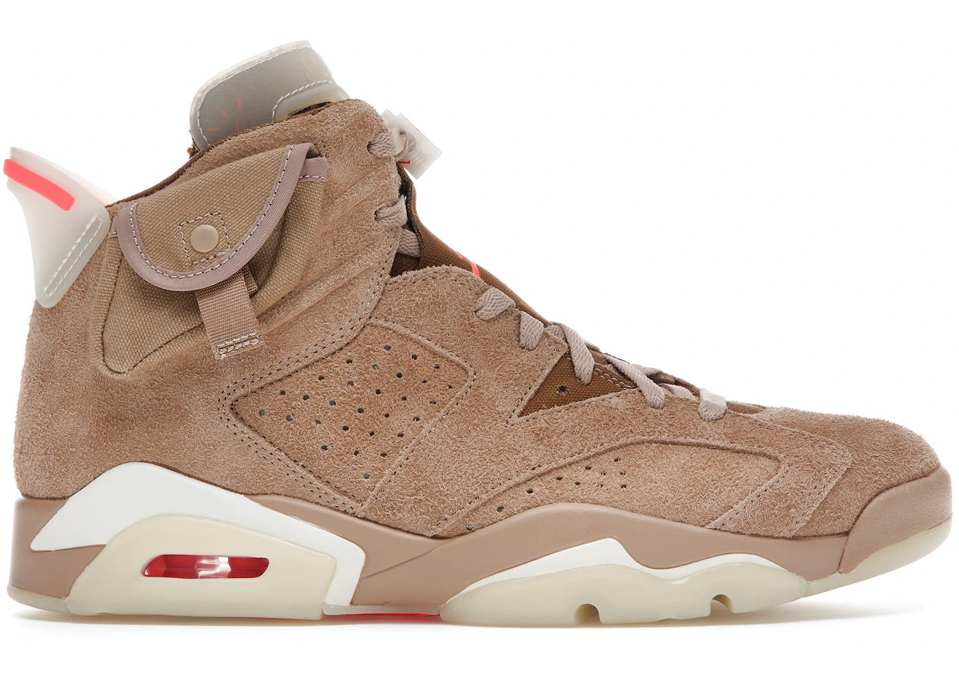 Jordan 6 Retro Travis Scott British Khaki Sneakers