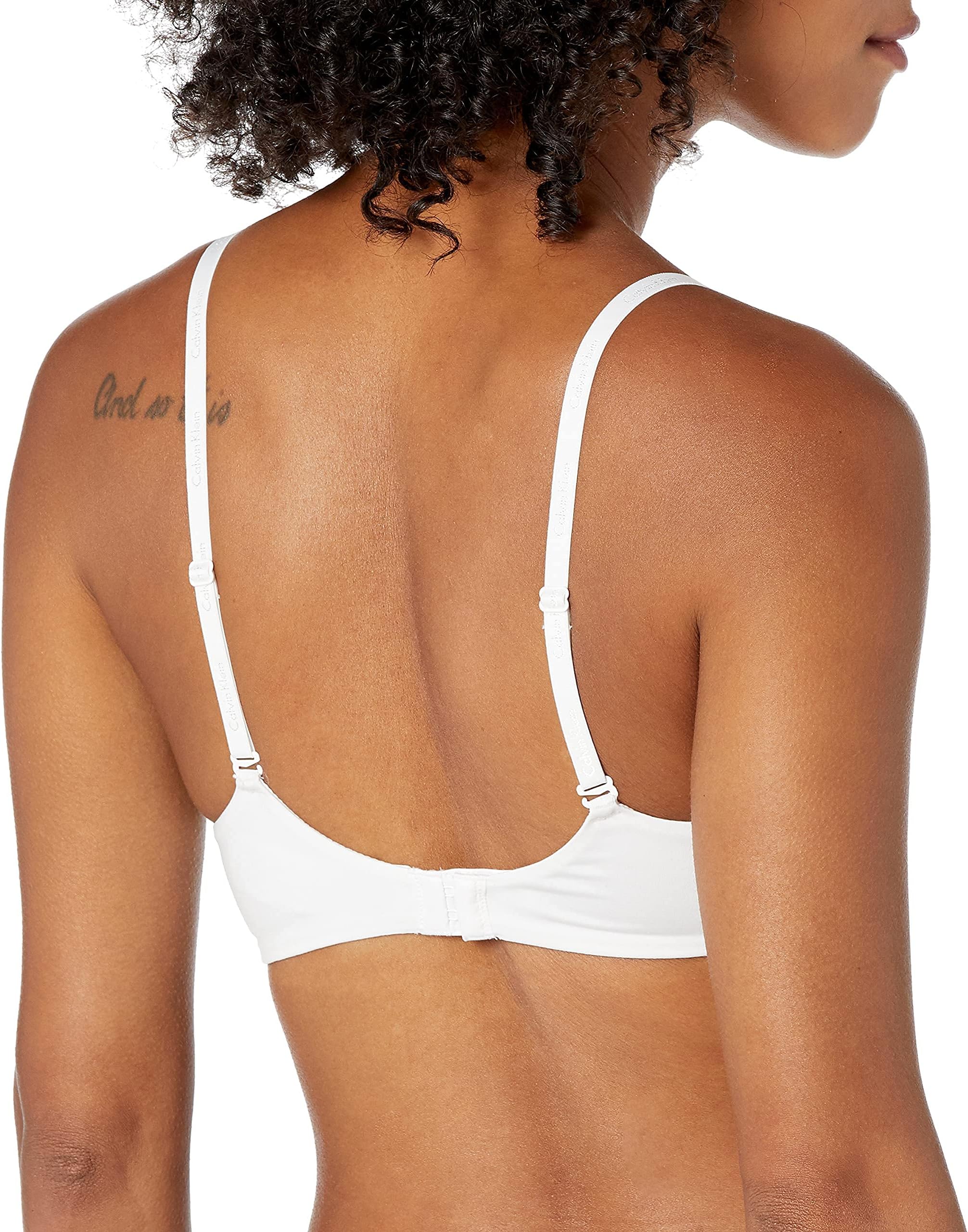 Women's demi-season bra with a convertible Constant strap, lightly lined Calvin Klein ,  white