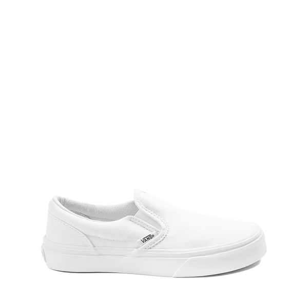 حذاء التزلج Vans Slip-On للأطفال الصغار، باللون الأبيض