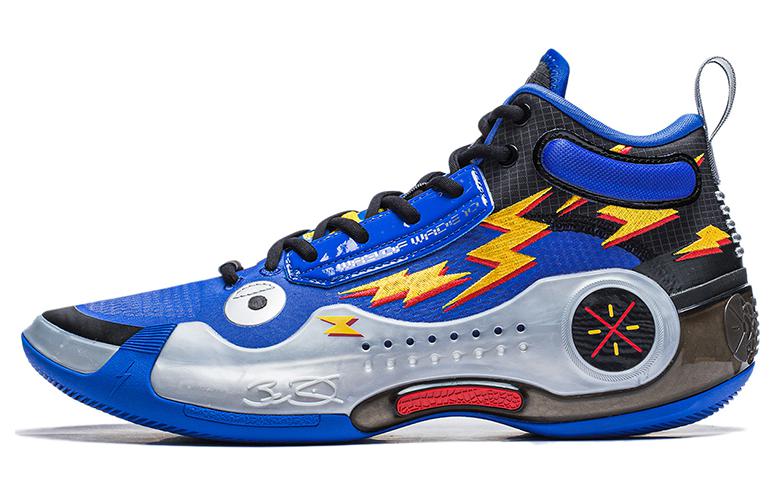 Li Ning Wow 10 Basketball sneakers, blue/multicolor