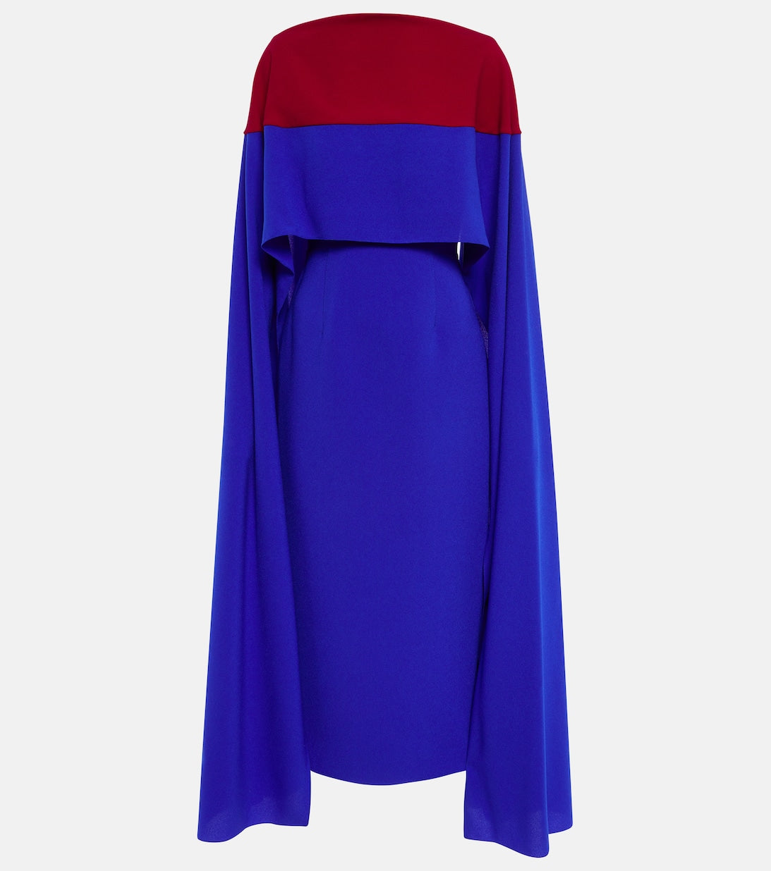 Midi dress Elina with cape ROKSANDA, blue