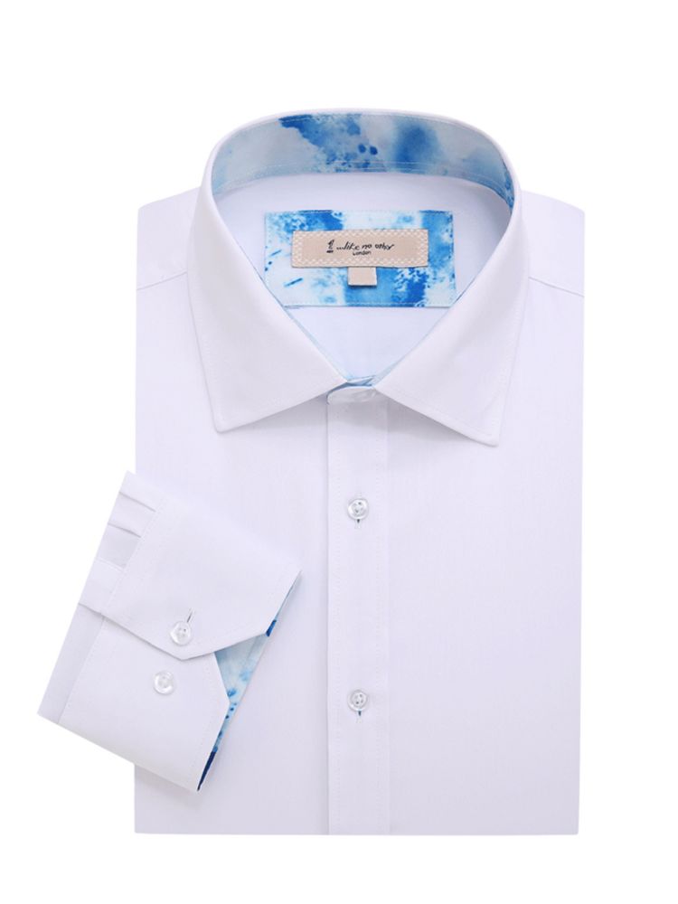 Plain dress shirt 1 Like No Other, white