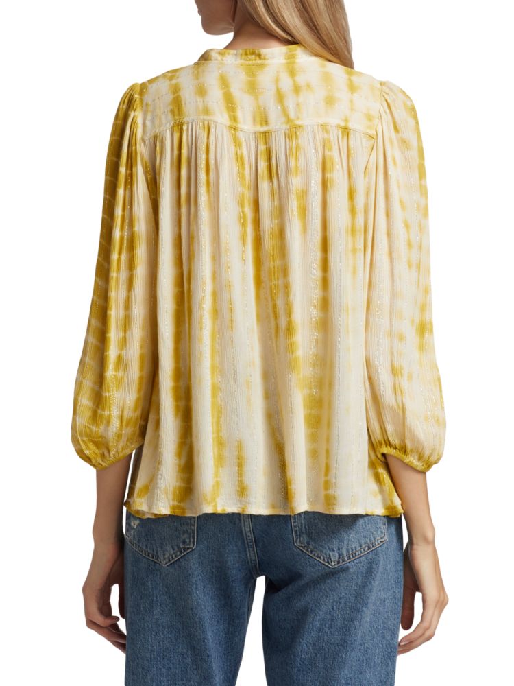 Ba&Sh tie-dye Kea blouse in Ocre