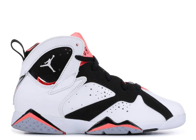 حذاء رياضي AIR JORDAN 7 RETRO PS 'HOT LAVA'، باللون الأبيض