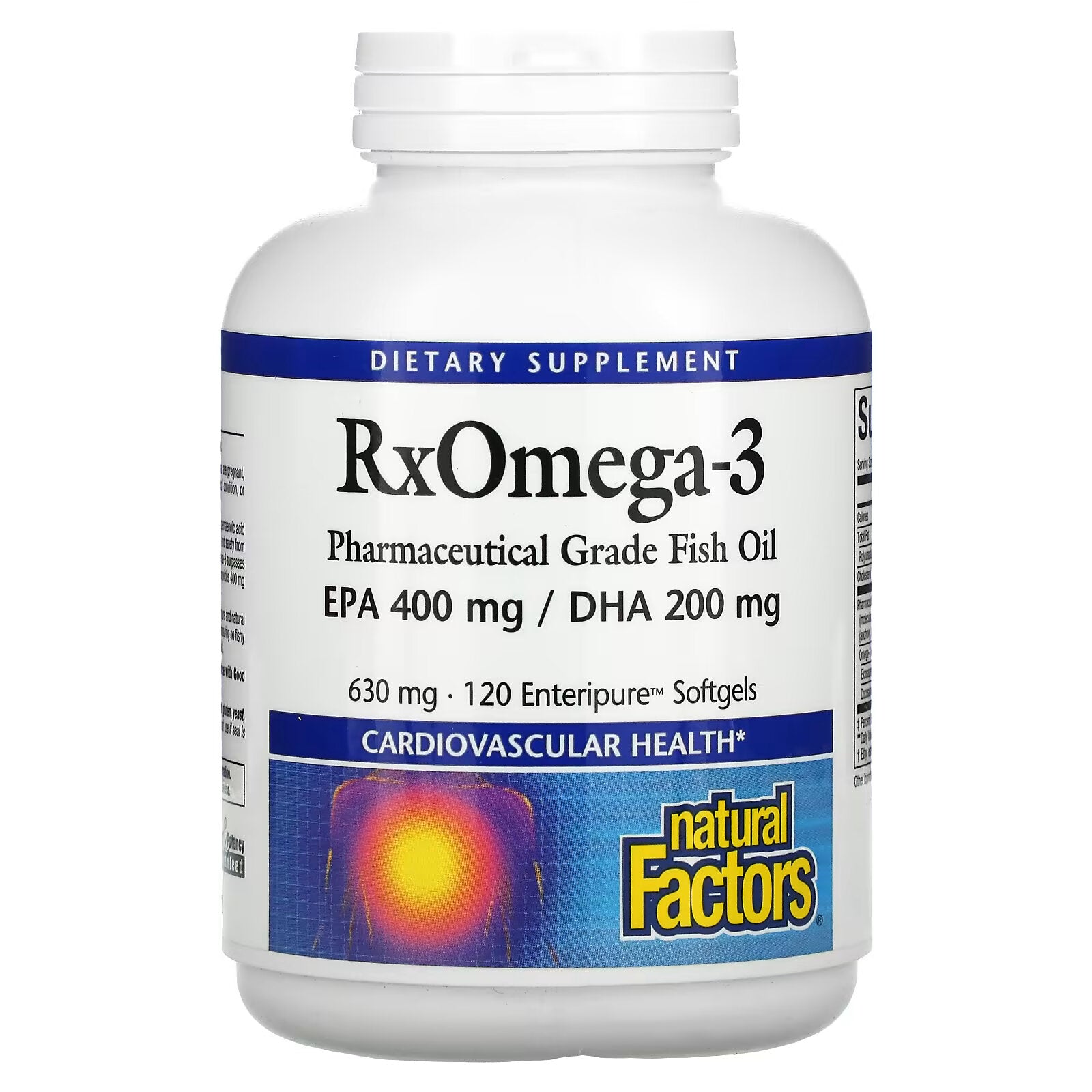 Natural Factors, Rx Omega-3, 120 Enteripure Softgels