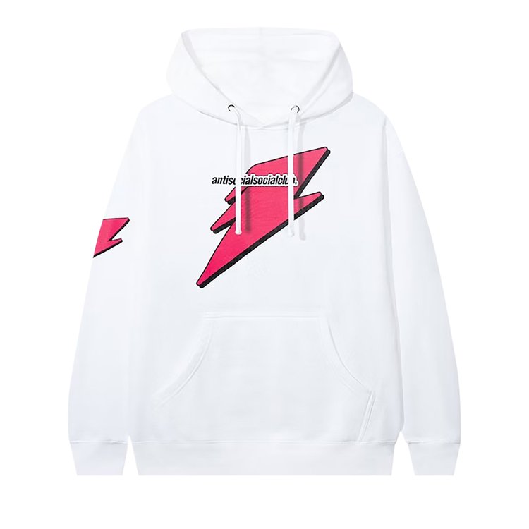 Anti Social Social Club Careless Hoodie 'White/Pink', white