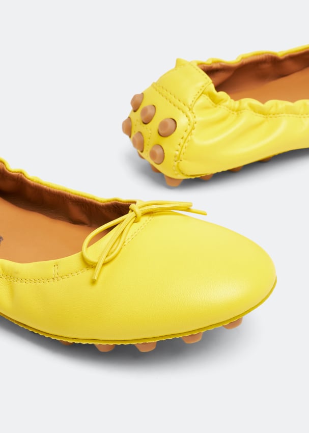 TOD'S Bubble ballerinas, yellow