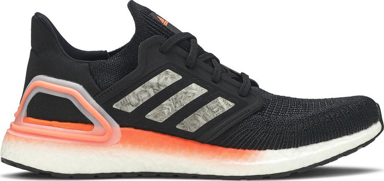 Adidas UltraBoost 20 'Signal Coral' sneakers, black